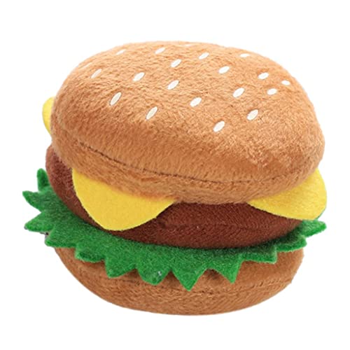 kowaku 1Pcs Puppy Chew Toys Hamburger Quietschender Sound Lustiges Bissspielzeug für Kleine Hunde von kowaku