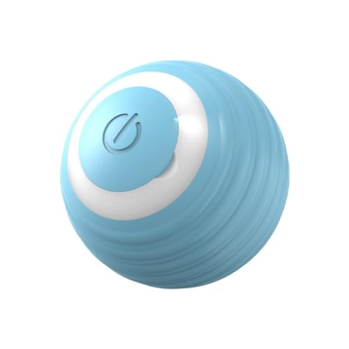 kowaku Automatischer Katzenball, hüpfender rollender Ball, intelligent beweglicher Katzenspielzeugball, schwungvolle Haustierbälle für Kätzchen, Blau von kowaku