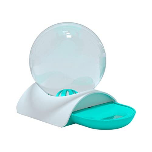 kowaku Automatischer Wasserspender Haustier Futterspender Trinker Transparent Runde Ball Zubehör 2.8L Trinknapf für Kitty Wohnzimmer Schlafzimmer Garten, Blau von kowaku