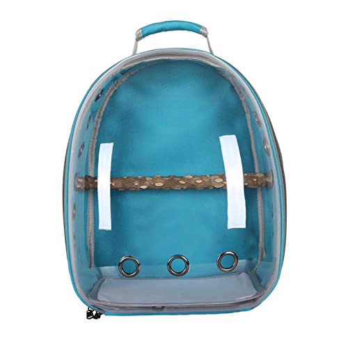 kowaku Bird Carrier Cage Schultertasche Haustier Papagei Rucksack, hellblau von kowaku