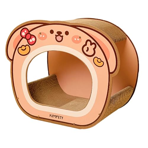 kowaku Cat Cardboard House Cat Scratching Board Sofa Bed Protector Exercising Durable Corrugate Scratchers Box Cats Cube Shelter, Rabbit B von kowaku