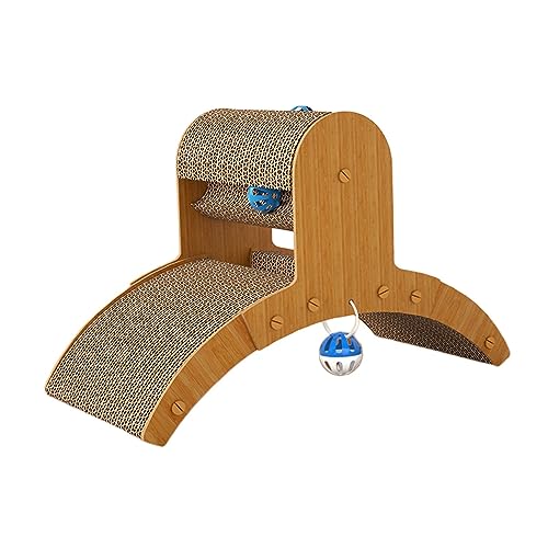 kowaku Cat Scratching Board Interactive Toy Animal Sharpen Claw Toy Cat Scratcher Mat Scratcher Cardboard for Playing Climbing Biting Kitten von kowaku