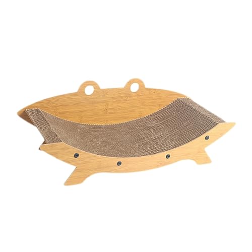 kowaku Cat Scratching Board Pet Cat Bed Interactive Toy Prevents Furniture Damage Sofa Cat Scratcher Couch Cat Scratch Pad for Small Medium Cats, 65x27x23cm von kowaku