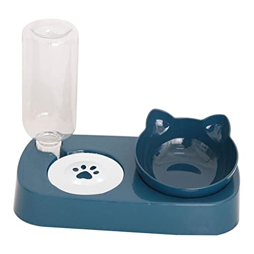 kowaku Durable Cat Bowls Automatischer Futterspender für Haustiere, Blau von kowaku