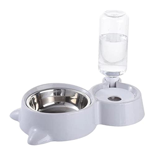 kowaku Durable Cat Bowls Automatischer Futterspender für Haustiere, Grau von kowaku