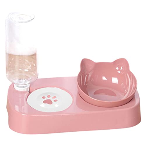 kowaku Durable Cat Bowls Automatischer Futterspender für Haustiere, Rosa von kowaku
