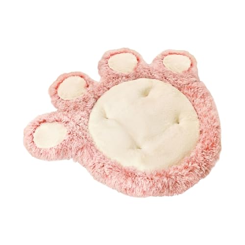 kowaku Flat Bear Paw Hundebett Haustierkissen Bett, Zwingernester, Katzenschlafbett Katzenbett Matte für Indoor Sofas Stühle Böden, Rosa XL von kowaku