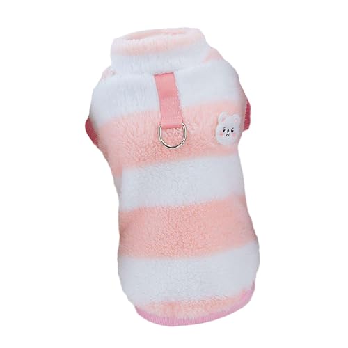 kowaku Fleece-Hundemantel, Weste, Cosplay-Kleidung, bequeme Kleidung, Hunde-Sweatshirt für Picknicks, Reisen, Training, Partys, Wandern, Rosa XXL von kowaku