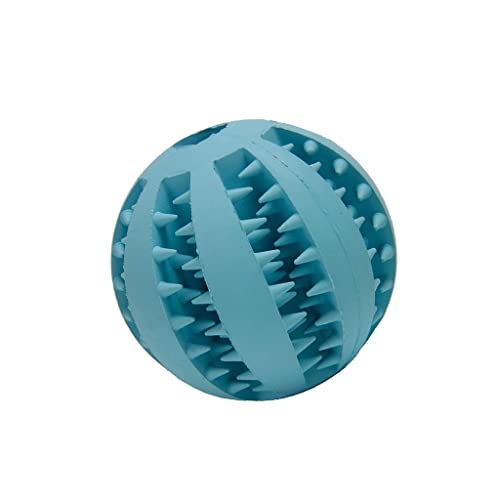 kowaku Gezahntes Design Haustier Hund Kauspielzeug Interaktives Trainingsball Blau 7 cm von kowaku