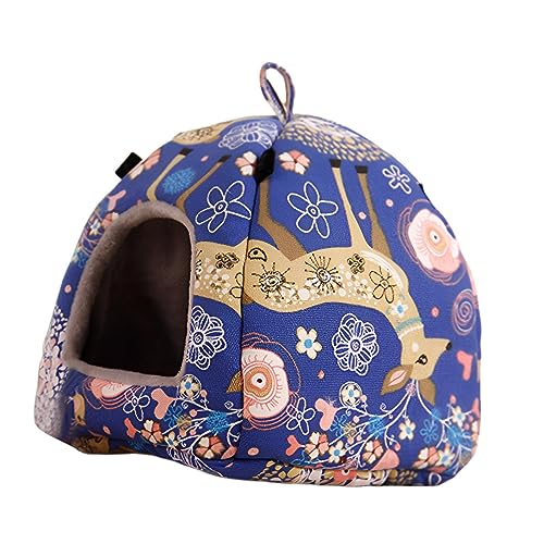 kowaku Hängende Hängematte für Papageien, Vogel-Hängematte, Spielzeug, Versteck Hütte, Vogelhaus, Papagei, Hängenest für Meerschweinchen, Lovebirds Kakadus, Häschen und kleine Tiere, StyleA L 17 x 17 von kowaku