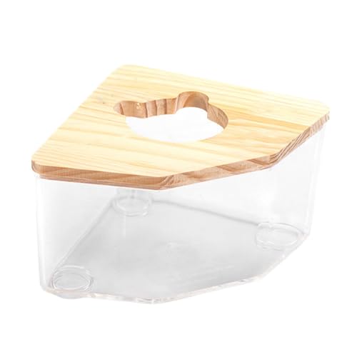 kowaku Hamster-Badetoilette, Grabsandbehälter, Haustier-Badezimmer, niedliche Form, kleine Tier-Badehaus-Badewanne, Haustierbecken für Igel, transparent von kowaku