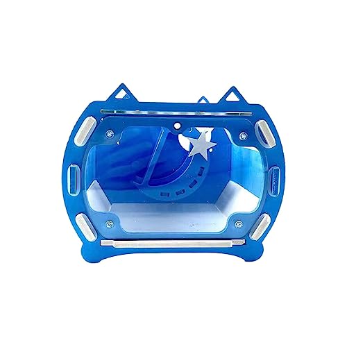 kowaku Hamster-Käfig Tragetasche Ausgehender Käfig Haustiertrage Käfig Pet Travel Carrier für Chinchillas Sugar Glider Bunny Wandern Reisen, Blau von kowaku