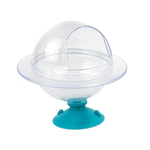 kowaku Hamster Sandbad Duschraum, Abnehmbares Badehaus, Transparenter Hamster Sandbehälter, Hamster Badewanne, Box für Chinchilla Mäuse, Blau von kowaku