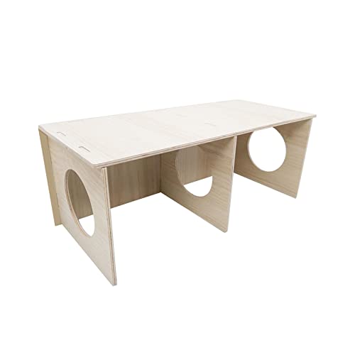 kowaku Hamsterhaus Käfig Übungsspielzeug Nesting Villa Spielplatz für Rattenmeerschweinchen, 36 cm x 16 cm x 14 cm von kowaku