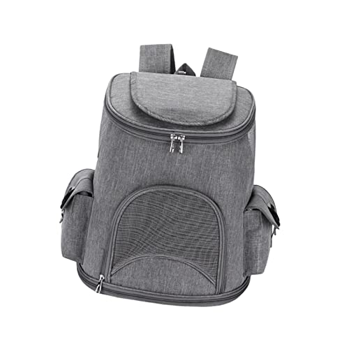 kowaku Haustier-Transport-Rucksack, atmungsaktiv, für Katzen, Katzen, Rucksack, Tragetasche für Hunde, Grau, 6,4 kg von kowaku