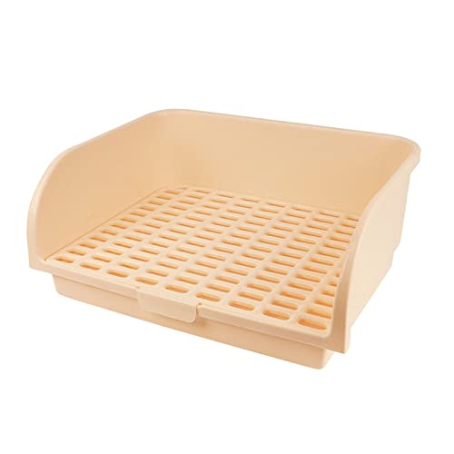 kowaku Haustierstreu Toilette Töpfchentrainer, Kaninchenkäfig für Erwachsene, Beige von kowaku