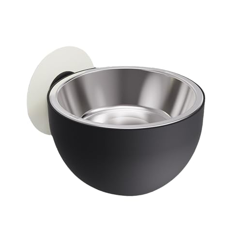 kowaku Hund Wassernapf Haustier Wasserspender Wand Mouted Kätzchen Katzen Haustier Feeder Welpen Kaninchen Kleine Mittlere Hunde Slow Feeder Hundenapf, Schwarz von kowaku