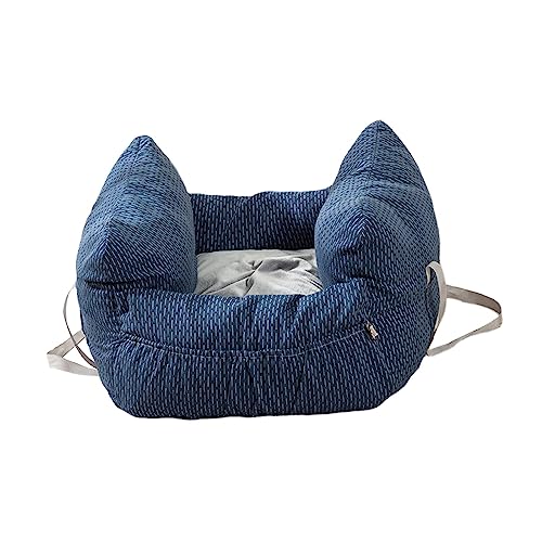 kowaku Hunde- und Katzen-Autositz, Bett, Haustiersitz, Haustier-Tragetasche für kleine und mittelgroße Hunde und Katzen, Blau von kowaku