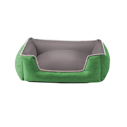 kowaku Hundebett Welpensofa Doggy Soft Furniture Comfortable Puppy Pet House Cat Bed for Terrace Warm Kennel Pet Shop Living Room, M Green von kowaku