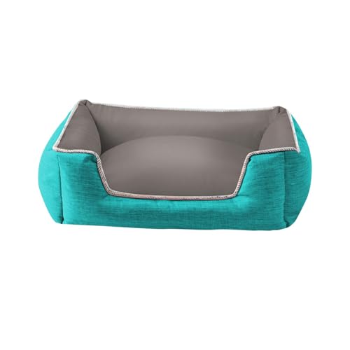 kowaku Hundebett Welpensofa Doggy Soft Furniture Comfortable Puppy Pet House Cat Bed for Terrace Warm Kennel Pet Shop Living Room, S Blue von kowaku