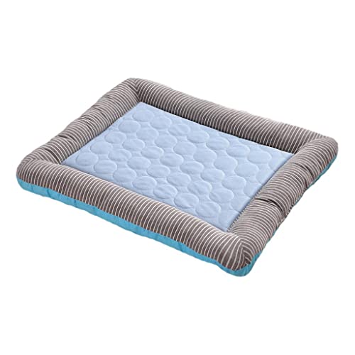 kowaku Hundekäfig Matte Haustiere Selbstkühlende Matratze Bett Pad Schlafmatte Blau 55x45cm von kowaku