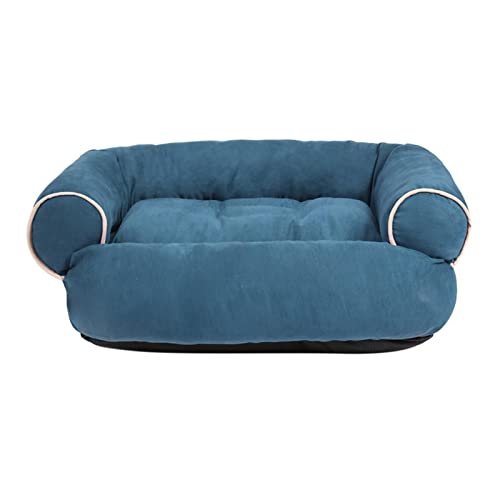 kowaku Hundesofa Bett Haustierbett Herbst Winter Warm Bequem Bett Nest Blau M von kowaku