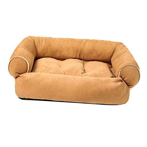 kowaku Hundesofa Bett Haustierbett Herbst Winter Warm Bequem Bett Nest Khaki L von kowaku