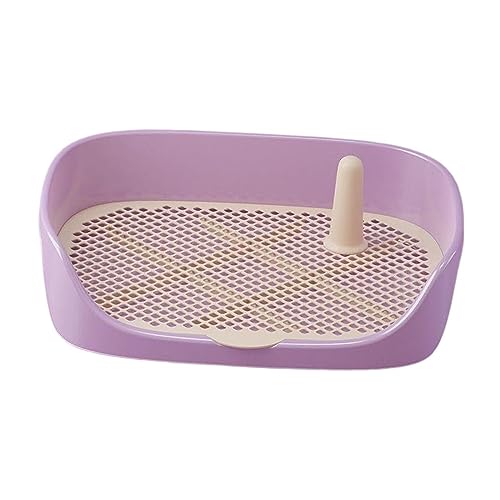 kowaku Hundetoilette für Hundetraining, Töpfchentraining, Toilette, Haustiertoilette für drinnen und draußen, Kaninchen, kleine, mittelgroße und große Hunde, Lila, 40 x 30 x 11 cm von kowaku