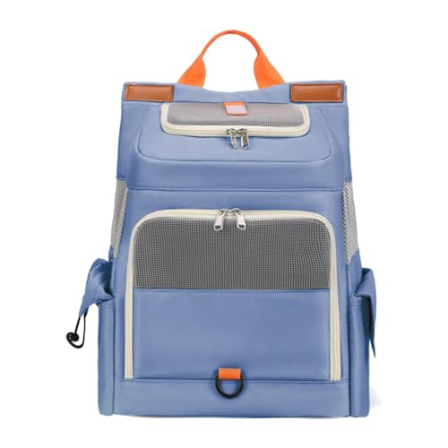kowaku Katzen-Rucksack-Träger, tragbarer Haustier-Reiseträger, Reisetasche, Tragetasche, Blau von kowaku