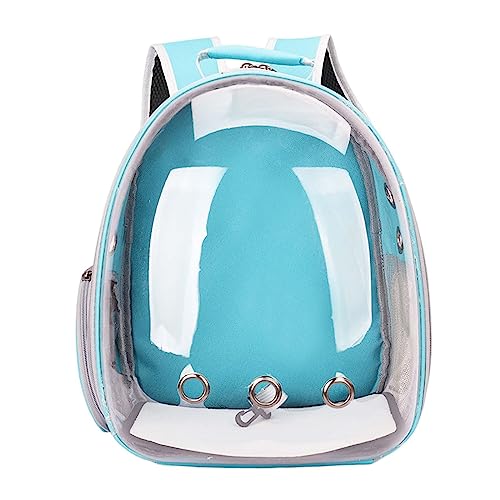 kowaku Katzenträger-Rucksack, kleine Hunde und Katzen, Reiseträger, tragbarer Käfig, kleiner Hunde-Wanderrucksack, Haustier-Reisetasche für den Außenbereich, Blau von kowaku