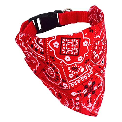 kowaku Niedlicher Katzen-Halstuch, Bandana, Halstuch, Lätzchen, waschbar, Leine für Kostüm-Dekoration, Rot von kowaku