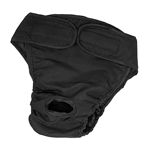 kowaku Pet Dog Safe Physical Pant Windel für Hündinnen, Schwarz, Größe M von kowaku