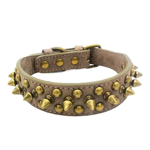 kowaku Pet Fashion Halsband, Anti-Hundehalsband, verstellbar, Haustier-Trainingshalsband für, L Grau von kowaku