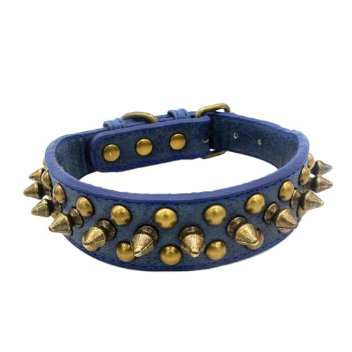 kowaku Pet Fashion Halsband, Anti-Hundehalsband, verstellbar, Haustier-Trainingshalsband für, M blau von kowaku