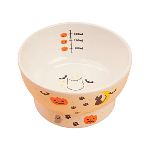 kowaku Pet Feeder Waterer Ceramic Non Slip Snack Bowl Food Container Raised Cat Bowl for Kitten, Paw, Water Bowl von kowaku