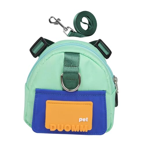 kowaku Pet Self Carrier Pet Treat Pouch Portable Waterproof Pet Harness Backpack Dog Snacks Backpack for Outdoor Walking, Green Medium von kowaku