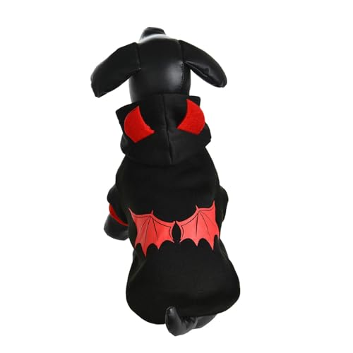 kowaku Pet Teufel Hundekostüm Hoodie Party Supplies Teufel Kostüm Hoodie M von kowaku