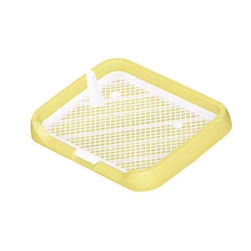 kowaku Pet Training Pads Halter Hundetoilette Mesh Grids Pet Training Toilette für Hunde und Katzen, Gelb von kowaku