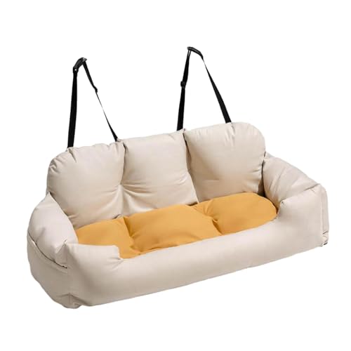 kowaku Pets Booster Autositz Hund Autositz Sofa für Rücksitz Bequemes Großes Hund Auto Weiches Bett für Zwei Hunde Haustierbedarf, Länge 100 cm von kowaku