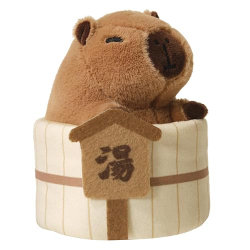 kowaku Plüsch-Kauspielzeug für Katzen, Plüsch-Capybara, weiche, lustige Ornamente, süßes Katzen-Katzenminze-Spielzeug, Kätzchen-Katzenminze-Spielzeug zum von kowaku