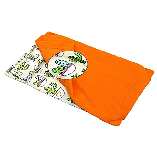 kowaku Reptilienschlafsack mit Kissen und Decke, Bartdrachen-Versteck, Beige und Orange von kowaku