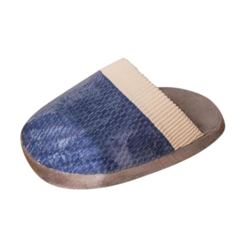 kowaku Slipper-Schlafsack, halbgeschlossenes Katzennest, für den Innenbereich, waschbar, weiches Hunde-Katzenbett, Kätzchen-Katzen- für Welpen, Blau, m von kowaku