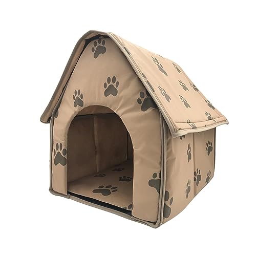 kowaku Small Footprint Pet House Dog Bed House Folding Cat House Puppy Kennel Semi Enclosed Pet Mattress Nest Pet Cat Bed for Cats Small Dogs von kowaku