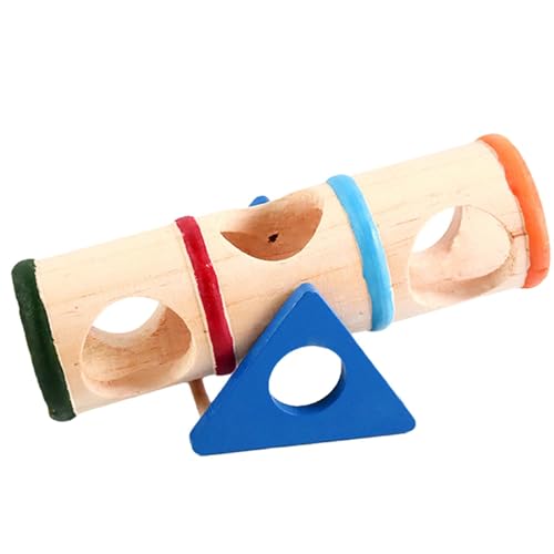 kowaku Spielzeug Hamster Spielzeug Holz Fitness Buntes Fitnessstudio Haustierspielzeug Tunnelspielzeug für Chinchilla Maus Kleintiere Rattenmäuse von kowaku