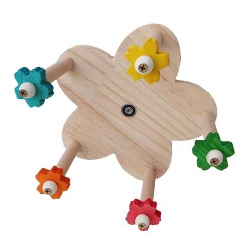 kowaku Vogel-Papageien-Sitzstangenrad-Spielzeug, einzigartiger Vogel-Sitzstangenständer, langlebiges, rundes, schwingendes, rotierendes Sitzstangen-Spielzeug von kowaku