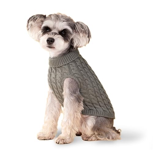 Hundepullover, grauer L-Hundepullover, Rollkragen-Strickwaren, Hunde-Outfits für kleine Hunde und mittelgroße Hunde, warme Kleidung für Bulldogge, Pudel, Yorkshire, Cocker Spanie usw. Hundepullover, grauer L-Hundepullover, Rollkragen-Strickwaren, Hunde-Outfits für kleine Hunde und mittelgroße Hunde, warme Kleidung für Bulldogge, Pudel, Yorkshire, Cocker Spanie usw. von krastmon