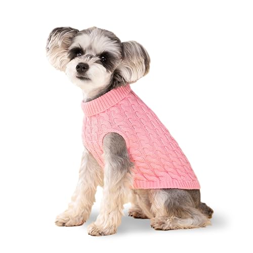 Hundepullover, rosa L Hundepullover, Rollkragen-Strickwaren, Hunde-Outfits für kleine Hunde und mittelgroße Hunde, warme Kleidung für Bulldogge, Pudel, Yorkshire, Cocker Spanie usw. Hundepullover, rosa L Hundepullover, Rollkragen-Strickwaren, Hunde-Outfits für kleine Hunde und mittelgroße Hunde, warme Kleidung für Bulldogge, Pudel, Yorkshire, Cocker Spanie usw. von krastmon