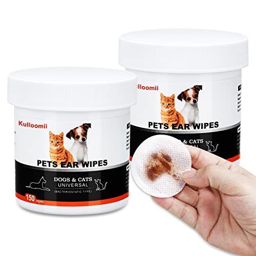 kulloomii Ohrpflege FingerPads für Hunde 300 Stück – Ohrreiniger für Hunde - Pflege & Hygiene - Hunde Ohrenreinger - praktischer Ohrreiniger Hund von kulloomii