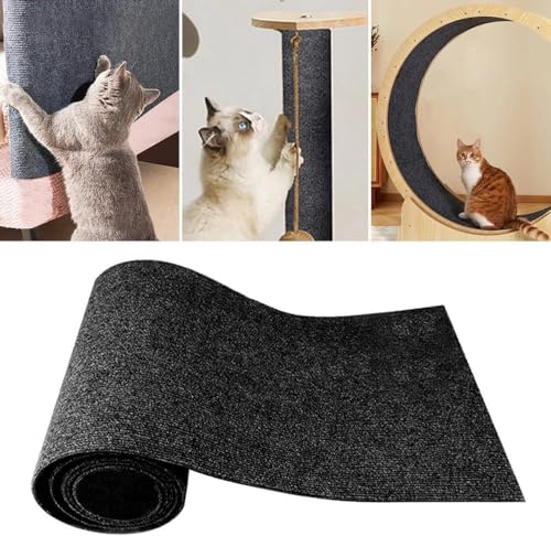 laamei Kratzmatte Selbstklebend,30 * 100cm Kratzmatte für Katzenwand,DIY Zuschneidbare Kletter-Katzenkratzer,Kratzmatte Katze Sofa MöBelschutz für Schützt Teppiche Sofa MöBelschutz von laamei