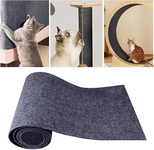 laamei Kratzmatte Selbstklebend,30 * 100cm Kratzmatte für Katzenwand,DIY Zuschneidbare Kletter-Katzenkratzer,Kratzmatte Katze Sofa MöBelschutz für Schützt Teppiche Sofa MöBelschutz von laamei